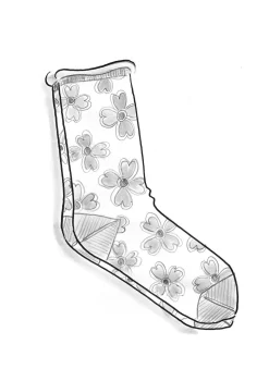 Gudrun Sjödén Socken Peggy Aus Bio-Baumwolle schwarz