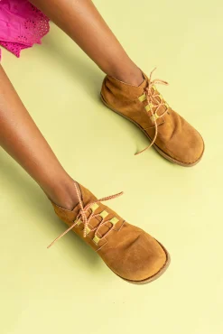 Hot Gudrun Sjödén Stiefeletten Aus Nubukleder gebrannte siena