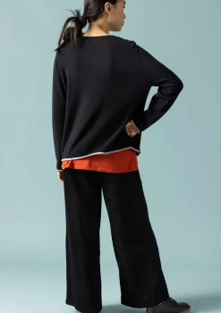 Clearance Gudrun Sjödén Strickjacke Aus Bio-/Recycling-Baumwolle schwarz