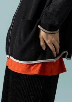 Clearance Gudrun Sjödén Strickjacke Aus Bio-/Recycling-Baumwolle schwarz