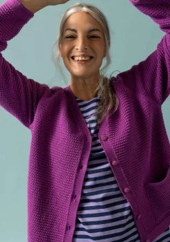 Discount Gudrun Sjödén Strickjacke Aus Recycling-Baumwolle mittsommerblumen