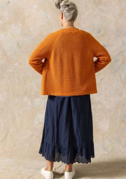 Sale Gudrun Sjödén Strickjacke Aus Recycling-Baumwolle masala