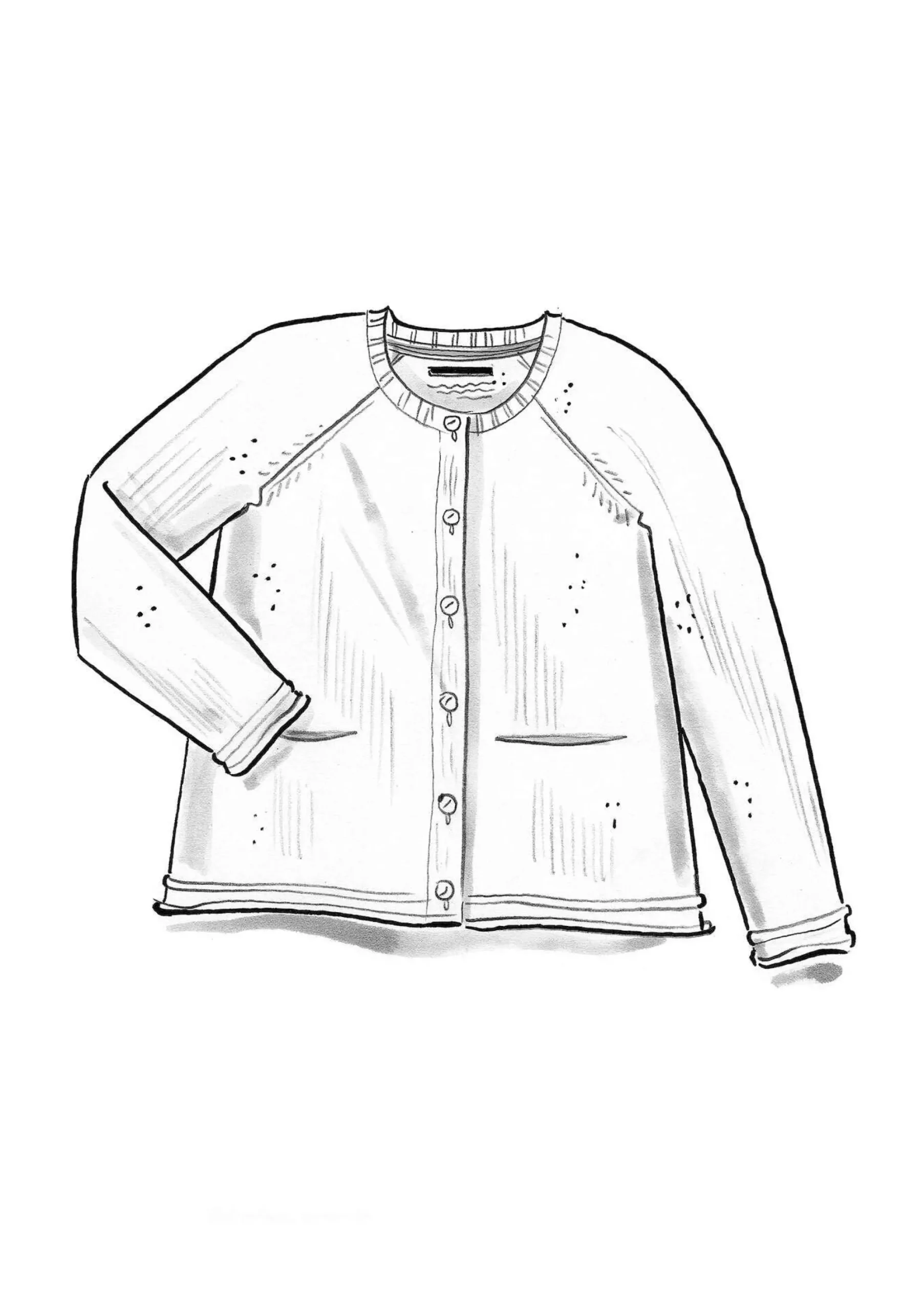 Gudrun Sjödén Strickjacke Aus Wolle alpenveilchen