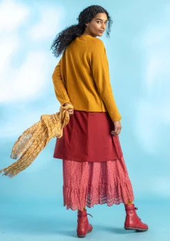 Hot Gudrun Sjödén Strickjacke Aus Wolle senf
