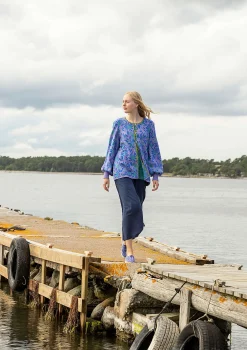 Gudrun Sjödén Strickjacke Bohuslän Aus Bio-/Recycling-Baumwolle distel