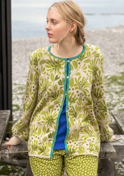 Sale Gudrun Sjödén Strickjacke Bohuslän Aus Bio-/Recycling-Baumwolle dunkelnatur