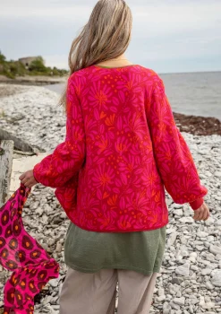 Outlet Gudrun Sjödén Strickjacke Bohuslän Aus Bio-/Recycling-Baumwolle rosenholz