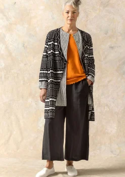 Outlet Gudrun Sjödén Strickjacke Elsie Aus Bio-/Recycling-Baumwolle schwarz