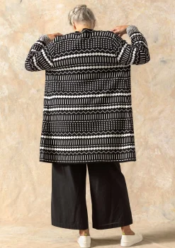 Outlet Gudrun Sjödén Strickjacke Elsie Aus Bio-/Recycling-Baumwolle schwarz