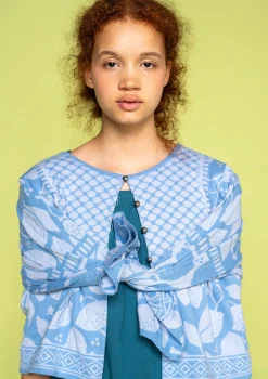 Sale Gudrun Sjödén Strickjacke Hilda Aus Bio-/Recycling-Baumwolle mildes blau