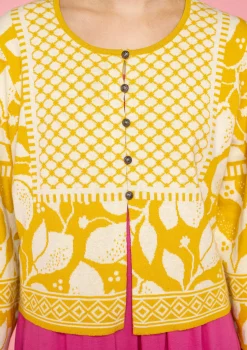 Sale Gudrun Sjödén Strickjacke Hilda Aus Bio-/Recycling-Baumwolle ananas