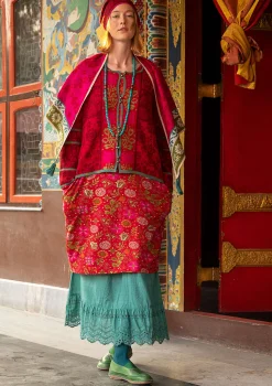 New Gudrun Sjödén Strickjacke Jurta Aus Wolle/Lyocell achatrot