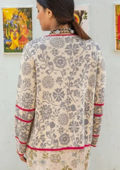 Online Gudrun Sjödén Strickjacke Jurta Aus Wolle/Lyocell hellsand