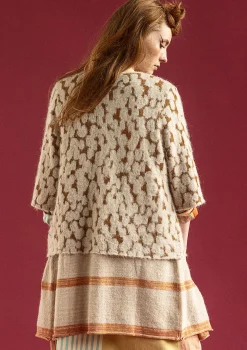 Gudrun Sjödén Strickjacke Morr Aus Alpakagemisch Und Recycling-/Bio-Baumwolle natur