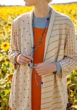 Best Gudrun Sjödén Strickjacke Sigfride Aus Bio-/Recycling-Baumwolle auster