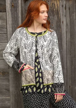 Outlet Gudrun Sjödén Strickjacke Ängskär Aus Bio- Und Recycling-Baumwolle schwarz