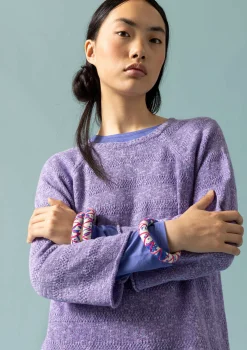Gudrun Sjödén Strickpullover Aus Leinen/Recycling-Baumwolle distel