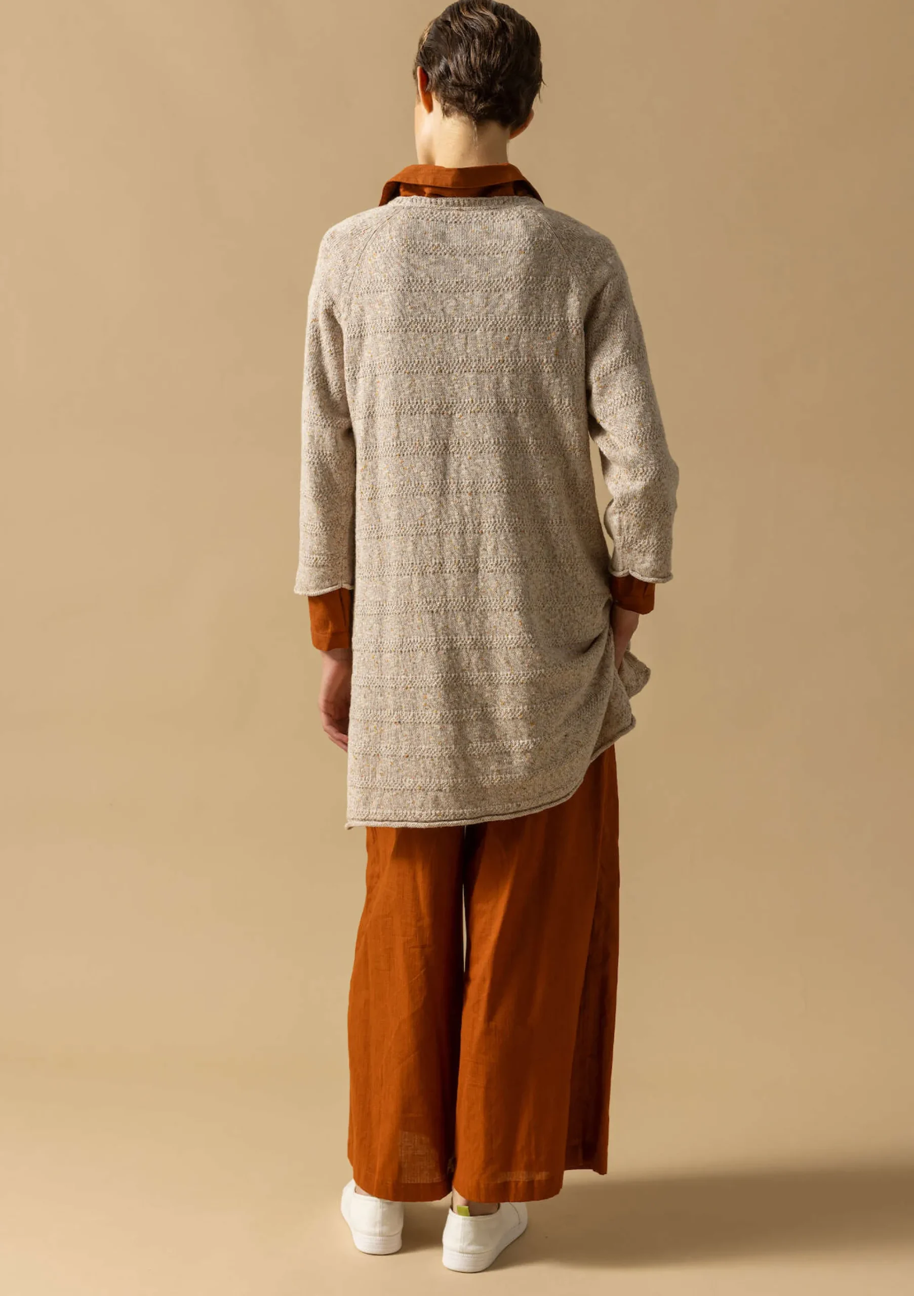 Best Gudrun Sjödén Strickpullover Aus Leinen/Recycling-Baumwolle natur