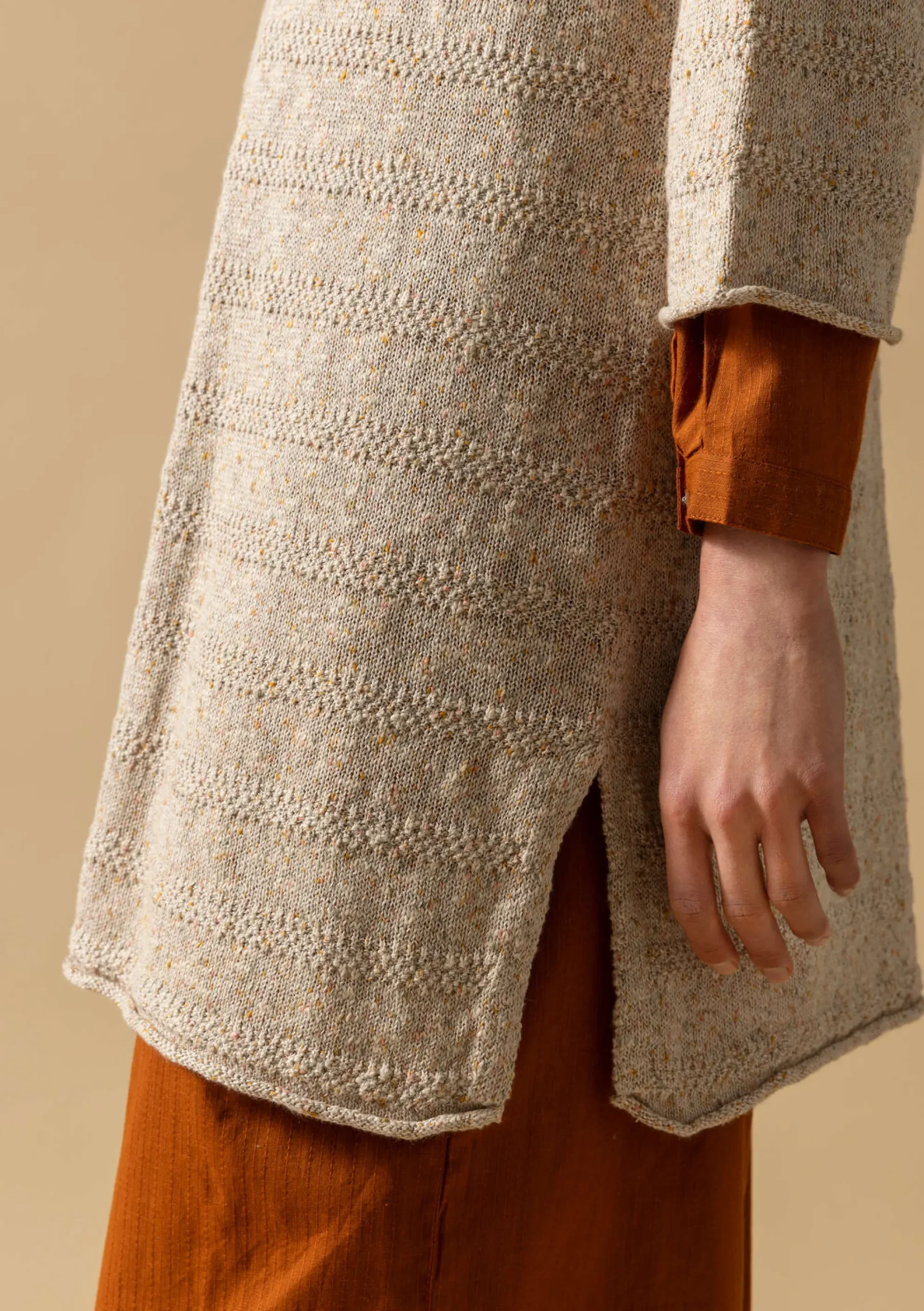 Best Gudrun Sjödén Strickpullover Aus Leinen/Recycling-Baumwolle natur