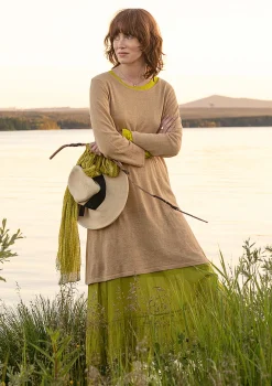 Sale Gudrun Sjödén Stricktunika Aus Leinen/Recycling-Leinen hafer