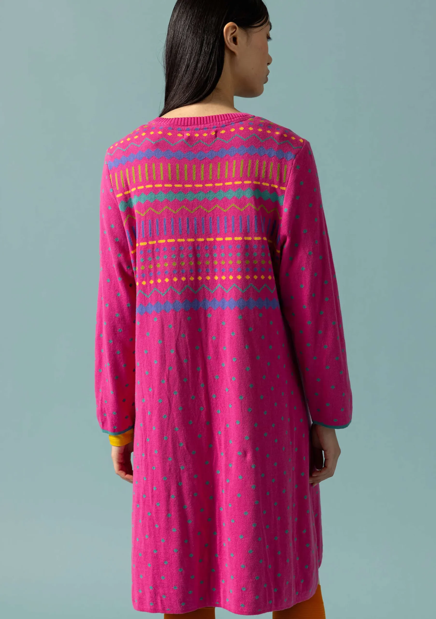 Discount Gudrun Sjödén Stricktunika Elsie Aus Bio-/Recycling-Baumwolle hibiskus