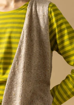 Best Gudrun Sjödén Strickweste Aus Leinen/Recycling-Baumwolle natur