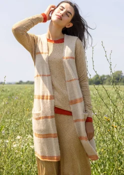 Sale Gudrun Sjödén Strickweste Sandy Aus Alpakagemisch Und Bio-/Recycling-Baumwolle dunkelnatur