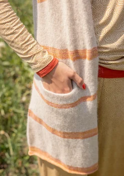 Sale Gudrun Sjödén Strickweste Sandy Aus Alpakagemisch Und Bio-/Recycling-Baumwolle dunkelnatur
