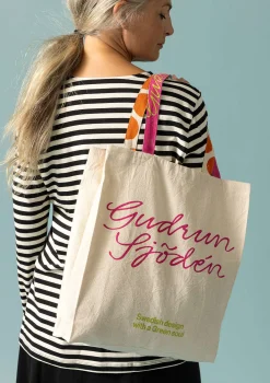 Outlet Gudrun Sjödén Tasche Aus Bio-Baumwolle ungefärbt