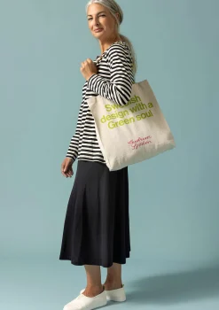 Outlet Gudrun Sjödén Tasche Aus Bio-Baumwolle ungefärbt