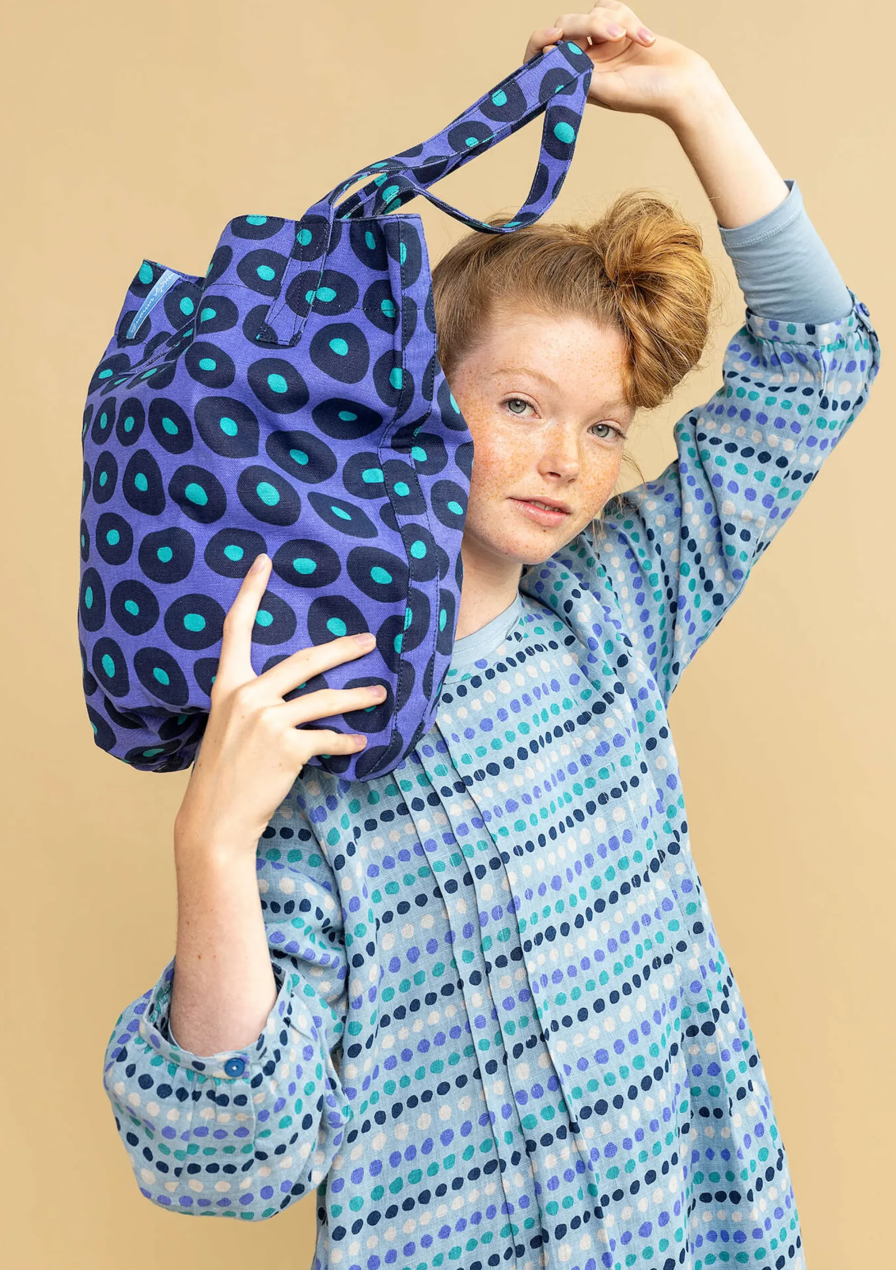 Best Gudrun Sjödén Tasche Billie Aus Bio-Baumwolle lotusblau