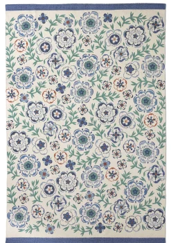 Online Gudrun Sjödén Teppich Desert Bloom Aus Bio-Baumwolle blauglöckchen