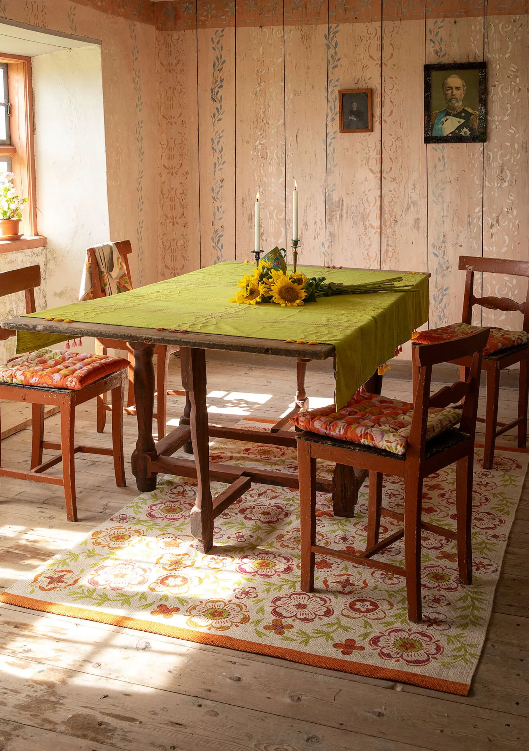 Best Gudrun Sjödén Teppich Desert Bloom Aus Bio-Baumwolle ziegel
