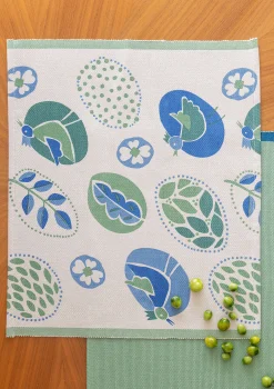 Outlet Gudrun Sjödén Tischset Nest Aus Bio-Baumwolle leinenblau