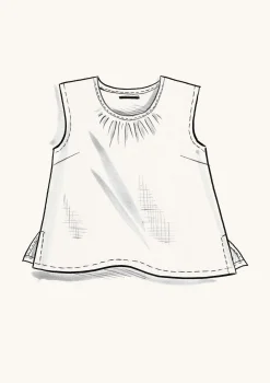 Sale Gudrun Sjödén Top Aus Leinengewebe schwarz