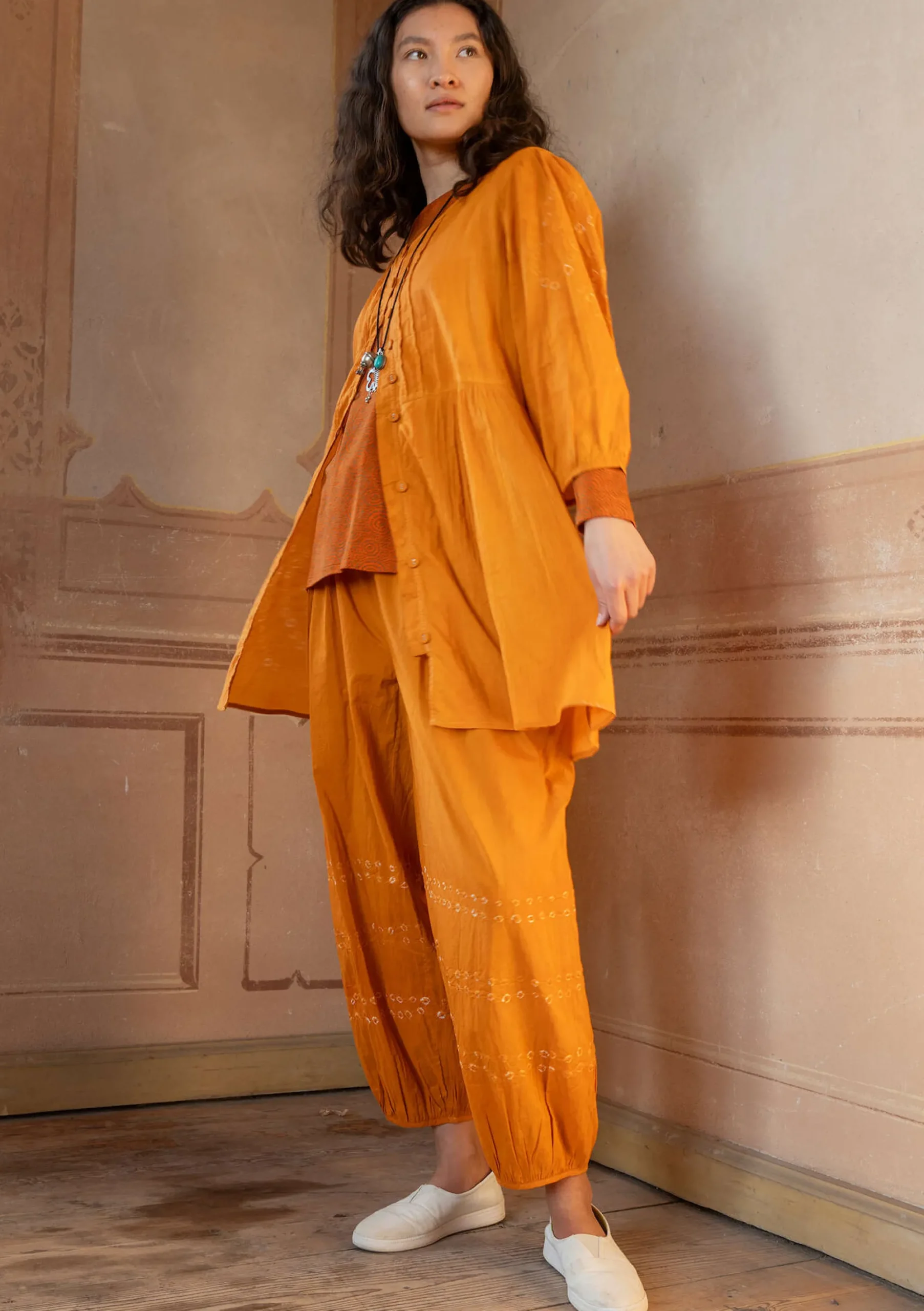 Best Gudrun Sjödén Tunika Buij Aus Bio-Baumwolle tagetes