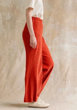 Hot Gudrun Sjödén Velourshose Aus Bio-Baumwolle/Recycling-Polyester ziegel