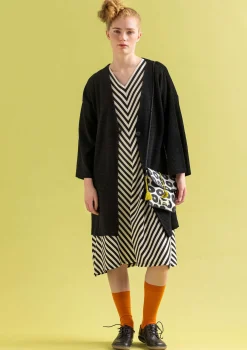 Clearance Gudrun Sjödén Velourskimono Aus Bio-Baumwolle/Recycling-Polyester schwarz