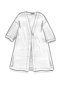 Clearance Gudrun Sjödén Velourskimono Aus Bio-Baumwolle/Recycling-Polyester schwarz