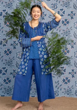 Best Gudrun Sjödén Webhose Amber Aus Bio-Baumwolle/Leinen lupine