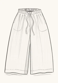 Best Gudrun Sjödén Webhose Amber Aus Bio-Baumwolle/Leinen lupine