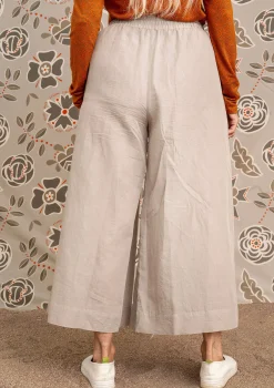 Gudrun Sjödén Webhose Amber Aus Bio-Baumwolle/Leinen kalkstein