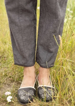 Gudrun Sjödén Webhose Dunes Aus Bio-Baumwolle/Leinen aschgrau