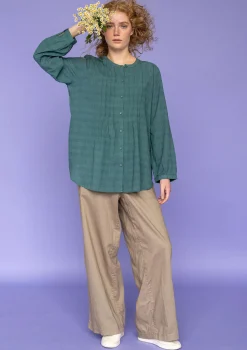 Outlet Gudrun Sjödén Webhose Garden Aus Bio-Baumwolle/Leinen taupe