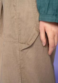 Outlet Gudrun Sjödén Webhose Garden Aus Bio-Baumwolle/Leinen taupe