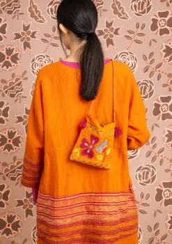 Discount Gudrun Sjödén Webkleid Amber Aus Bio-Baumwolle/Leinen masala