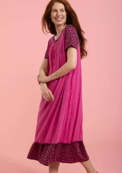 Hot Gudrun Sjödén Webkleid Aus Bio-Baumwolle/Modal hibiskus