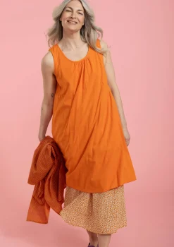 Sale Gudrun Sjödén Webkleid Aus Bio-Baumwolle/Modal nektar