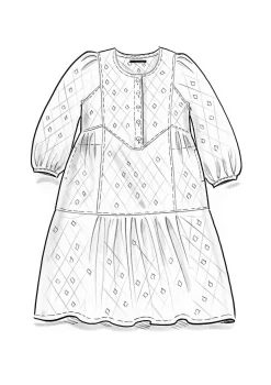 Best Gudrun Sjödén Webkleid Aus Bio-Baumwolle himmelblau
