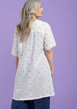 Best Gudrun Sjödén Webkleid Aus Bio-Baumwolle halbgebleicht